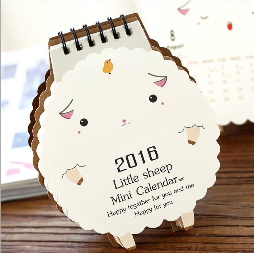 desain kalender kreatif - sheep 