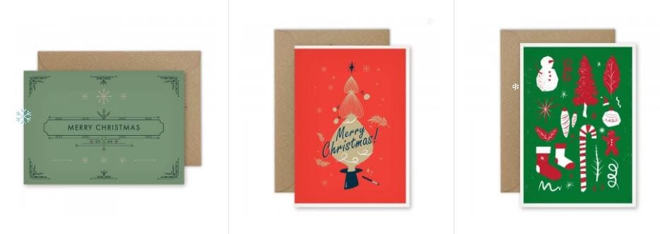 7 Cara Keren Merayakan Natal di Kantor 7 Christmas Cards - Product of Uprint.id