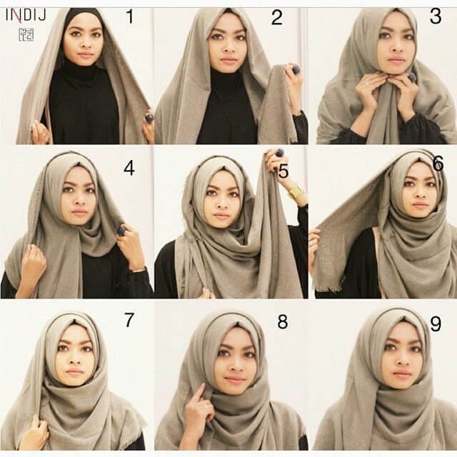 tutorial hijab 1