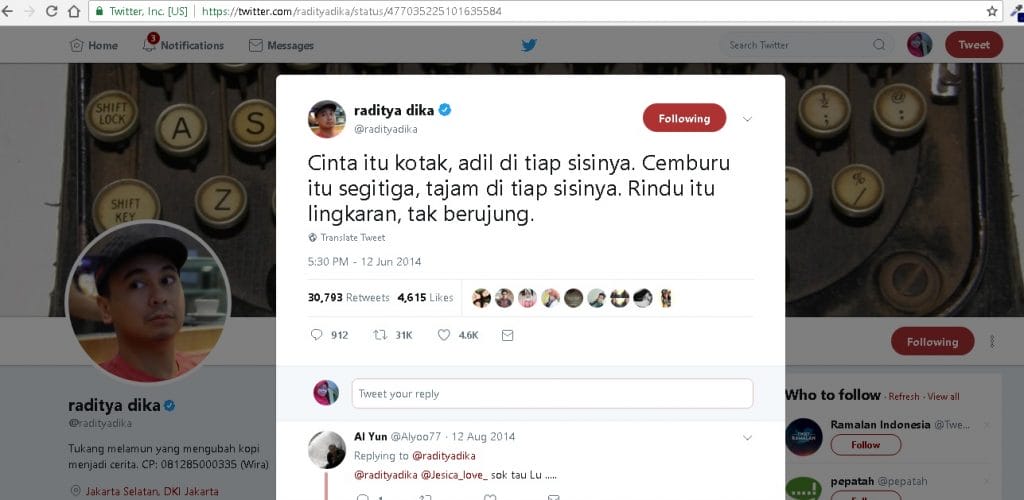 meningkatkan engagement twitter raditya dika