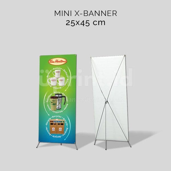 gambar pada standing banner mini x