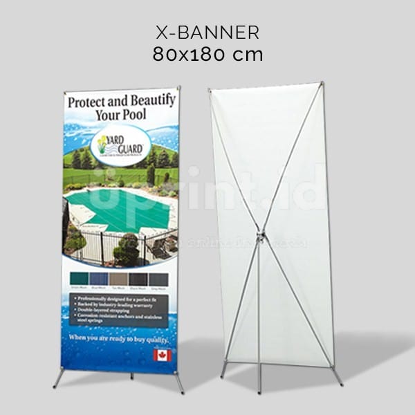 gambar pada standing banner x