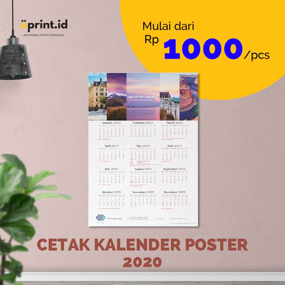 cetak kalender poster