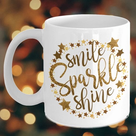 kado natal unik mug glitter