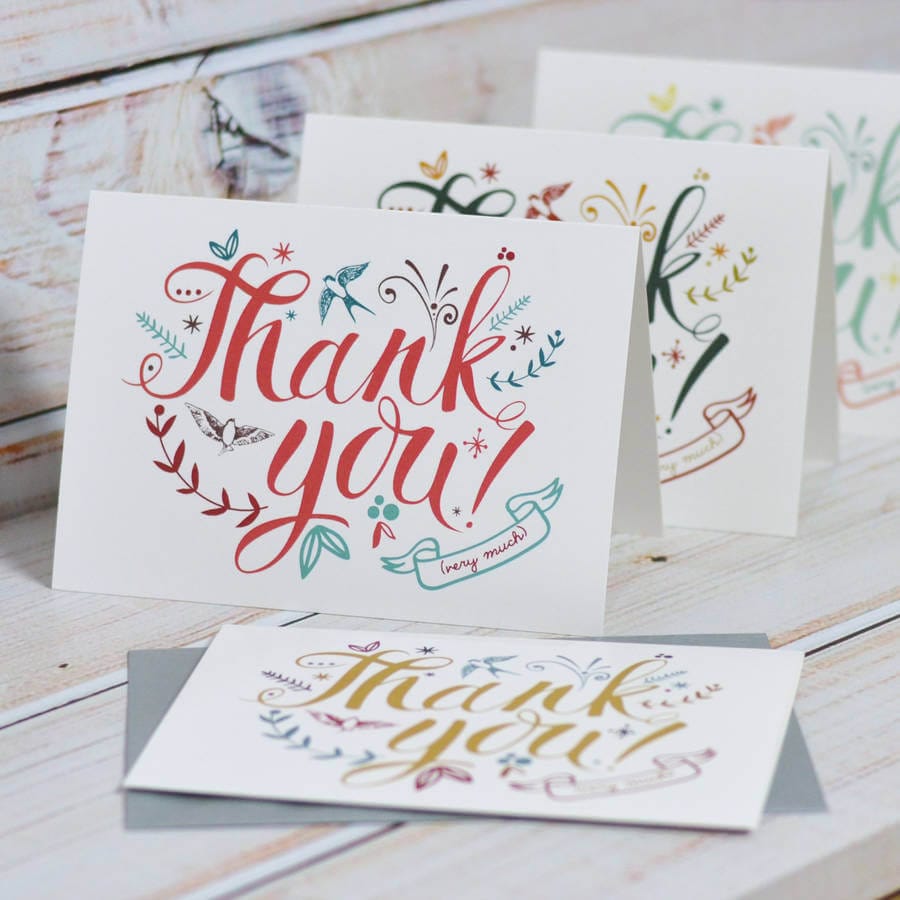 cetak thank you card