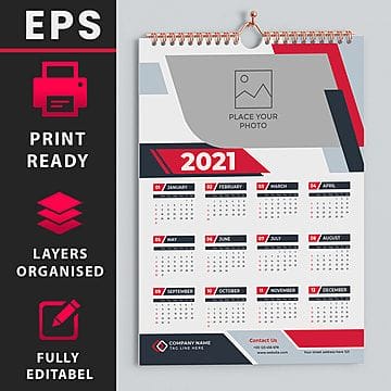 kalender dinding spiral